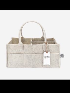 Parker Baby co. Felt diaper caddy Large - white
